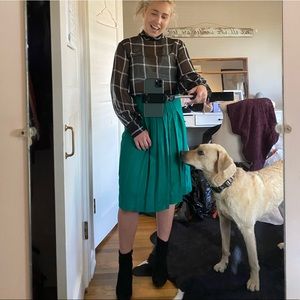 Vintage skirt, blouse outfit